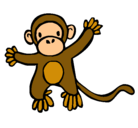 Dibujo Mono pintado por danella