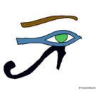 Dibujo Ojo Horus pintado por ojoorus
