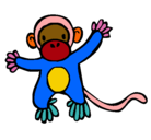 Dibujo Mono pintado por zoezoe