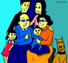 Dibujo Familia pintado por rosmery