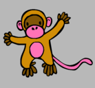 Dibujo Mono pintado por luifer