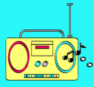 Dibujo Radio cassette 2 pintado por eliezerinzunza