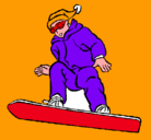 Dibujo Snowboard pintado por ALEJO