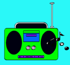 Dibujo Radio cassette 2 pintado por osmar3aos