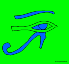 Dibujo Ojo Horus pintado por samuel