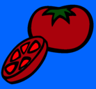 Dibujo Tomate pintado por john