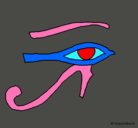 Dibujo Ojo Horus pintado por BELEN
