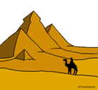 Dibujo Paisaje con pirámides pintado por 1Myshel