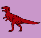 Dibujo Tiranosaurus Rex pintado por guadronruballos