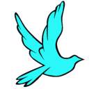 Dibujo Paloma de la paz al vuelo pintado por yazmin