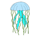 Dibujo Medusa pintado por medusa
