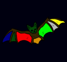 Dibujo Murciélago volando pintado por hugogaona