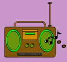 Dibujo Radio cassette 2 pintado por kimi