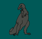 Dibujo Tiranosaurios rex pintado por dragonjp