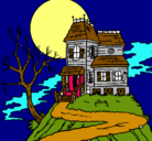 Dibujo Casa encantada pintado por arizbeth