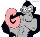 Dibujo Gorila pintado por vggjnnkm.-.......