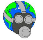 Dibujo Tierra con máscara de gas pintado por claudia-8