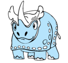 Dibujo Rinoceronte pintado por yorgely