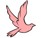 Dibujo Paloma de la paz al vuelo pintado por lucia