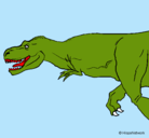 Dibujo Tiranosaurio rex pintado por o.k.m