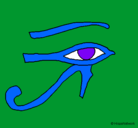Dibujo Ojo Horus pintado por sandra