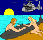 Dibujo Rescate ballena pintado por loschicossupermagicos