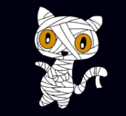 Dibujo Gato garabato momia pintado por gatomomia