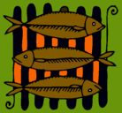 Dibujo Pescado a la brasa pintado por bryansaca