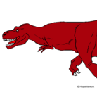 Dibujo Tiranosaurio rex pintado por rafaelalejandro