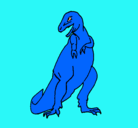 Dibujo Tiranosaurios rex pintado por unai