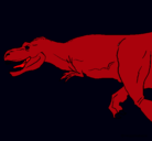 Dibujo Tiranosaurio rex pintado por guadronruballos