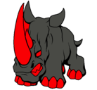 Dibujo Rinoceronte II pintado por felipe