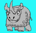 Dibujo Rinoceronte pintado por gabrielelgabu