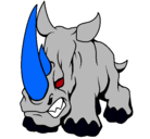 Dibujo Rinoceronte II pintado por ulises