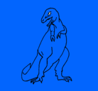 Dibujo Tiranosaurios rex pintado por santu