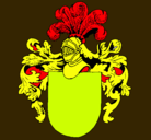 Dibujo Escudo de armas y casco pintado por alonzo