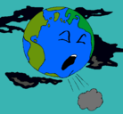 Dibujo Tierra enferma pintado por susana