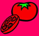 Dibujo Tomate pintado por ana
