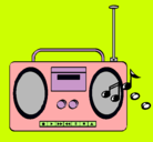Dibujo Radio cassette 2 pintado por luciageronimo