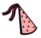 Dibujo Sombrero de cumpleaños pintado por YO