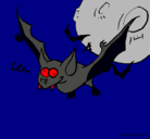 Dibujo Murciélago loco pintado por diego