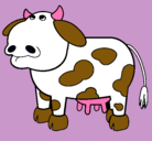 Dibujo Vaca pensativa pintado por renata