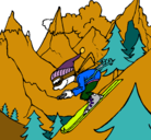 Dibujo Esquiador pintado por Litzy