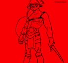 Dibujo Gladiador pintado por benjamin