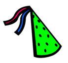 Dibujo Sombrero de cumpleaños pintado por myparty