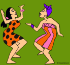Dibujo Mujeres bailando pintado por duda