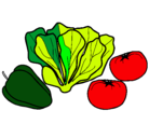 Dibujo Verduras pintado por jukl