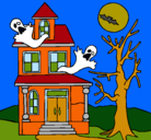 Dibujo Casa fantansma pintado por adrux