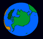 Dibujo Planeta Tierra pintado por SkorpioN