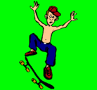 Dibujo Skater pintado por carlosgallardo
